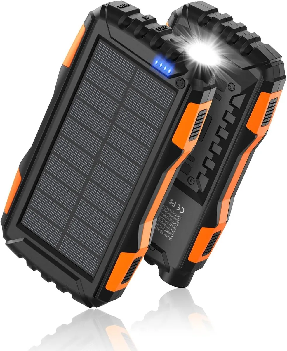 WOOJONG WOOJONG 42800mAh Solar Power Bank Orange — product photo