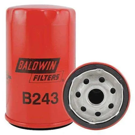 Transparent cylindrical spin-on filter with 3/4 inch thread, 4-27/32 inch length