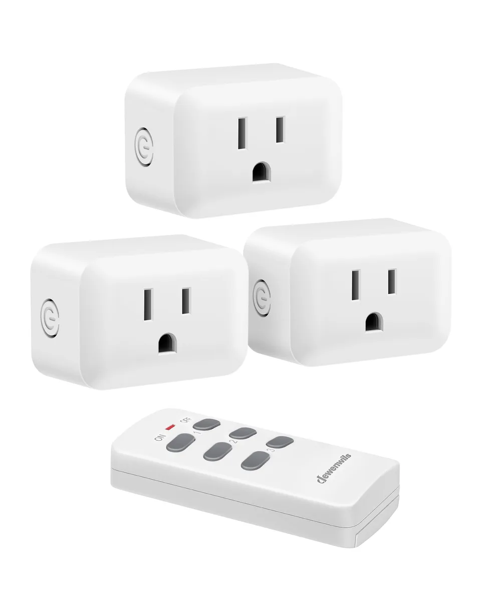 TP-LINK HRS103M wireless remote lighting kit 1 remote 3 outlets 100ft range — product photo