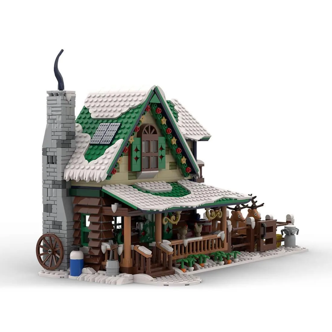 ZITIANYOUBUILD ZITIANYOUBUILD MOC-183213 Winter Village Reindeer Ranch 1973 Parts — product photo