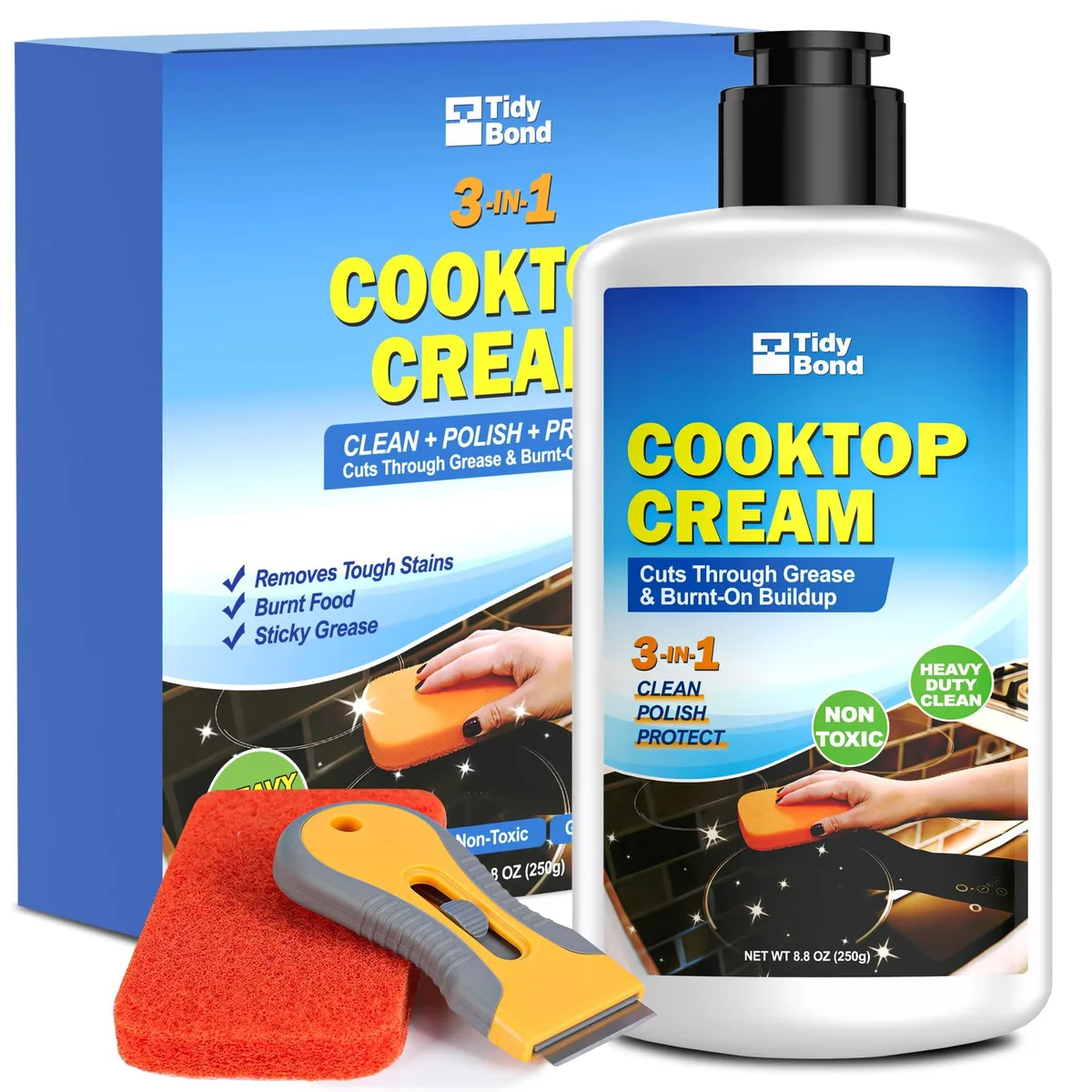 Glass Cooktop Cleaner & Polish Kit 8.8 oz — product photo