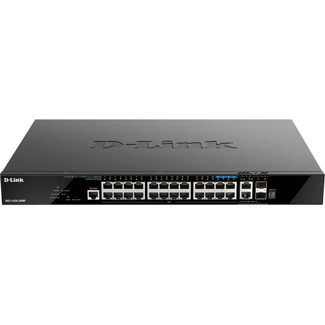 D-Link D-Link DGS-1520-28MP 24-port PoE switch 4×2.5G 2×SFP+ 2×10G 370W — product photo