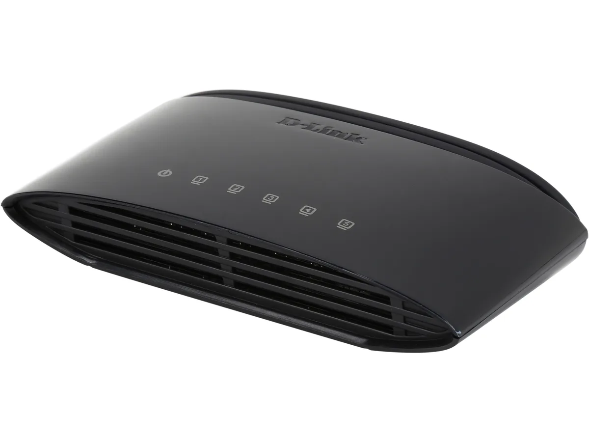 D-Link D-Link DES-1005E 5-port 10/100 desktop network switch — product photo