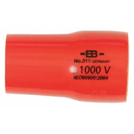 Silver alloy steel insulated socket 14 mm 12-point 3/8 drive