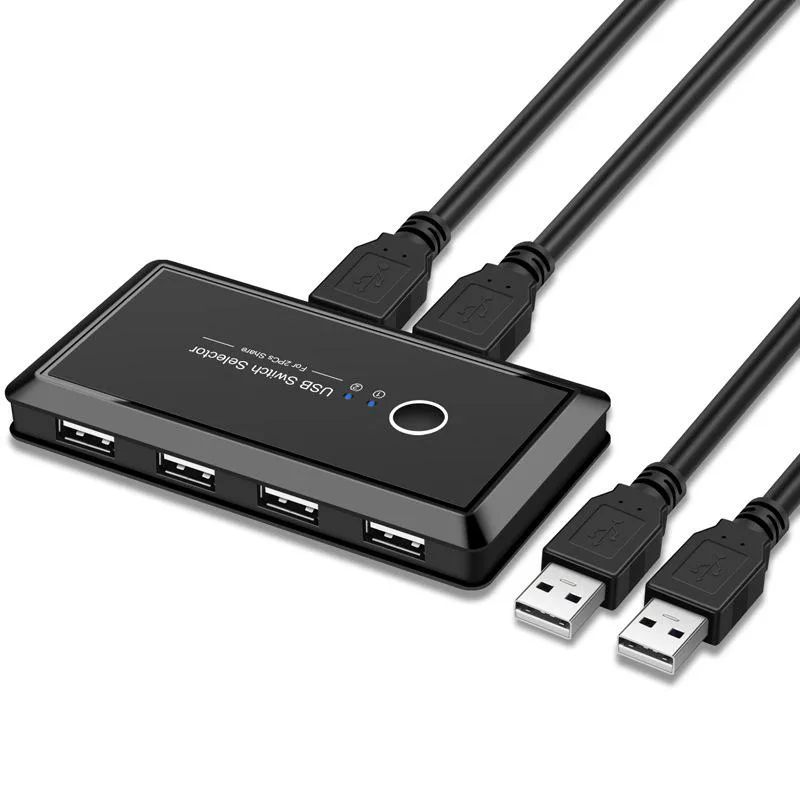 WRIARICH WRIARICH USB 2.0 KVM Switch 4 Ports 4 Cables — product photo