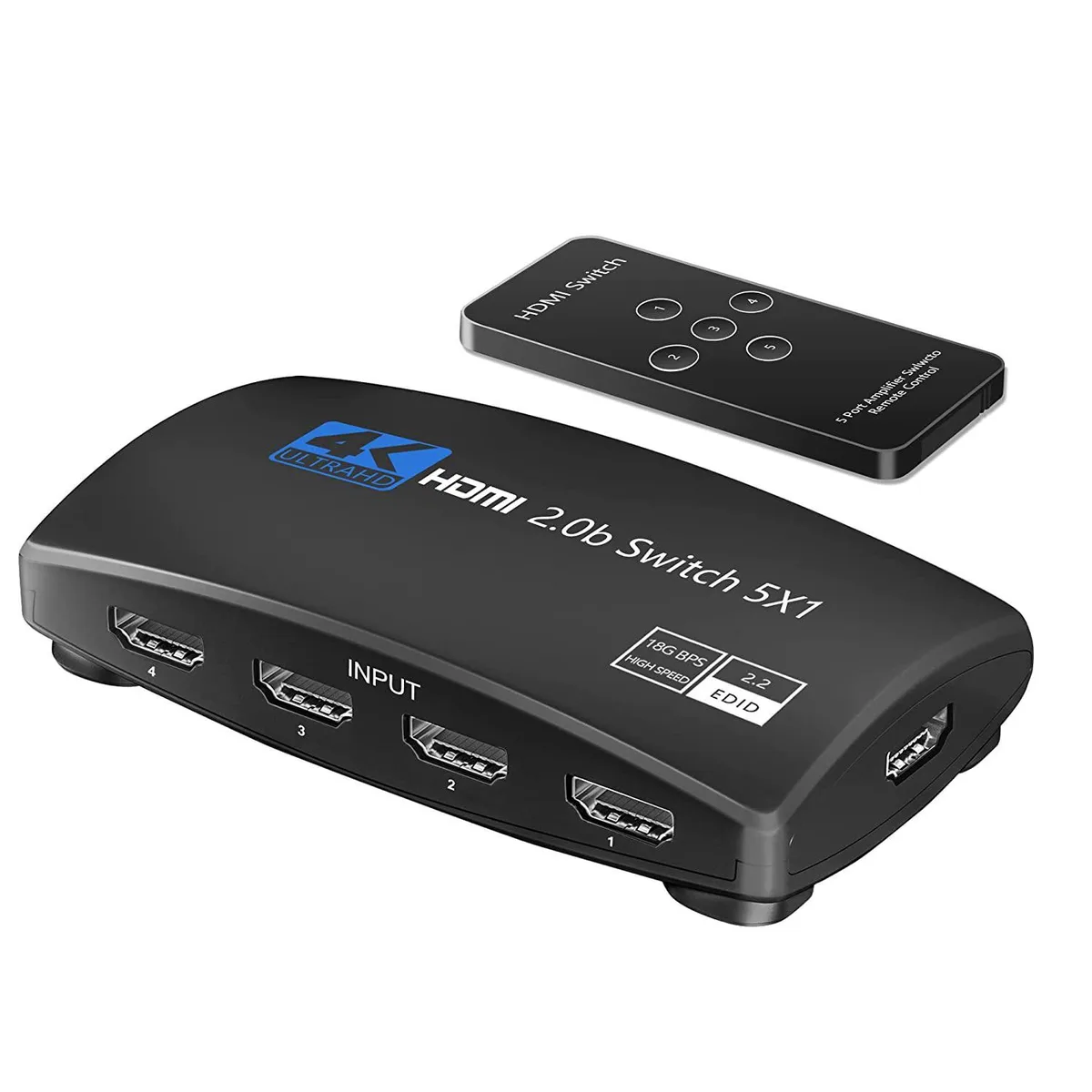 WRIARICH WRIARICH OZQ3-5 5-port HDMI 2.0 video switch 4K@60Hz — product photo