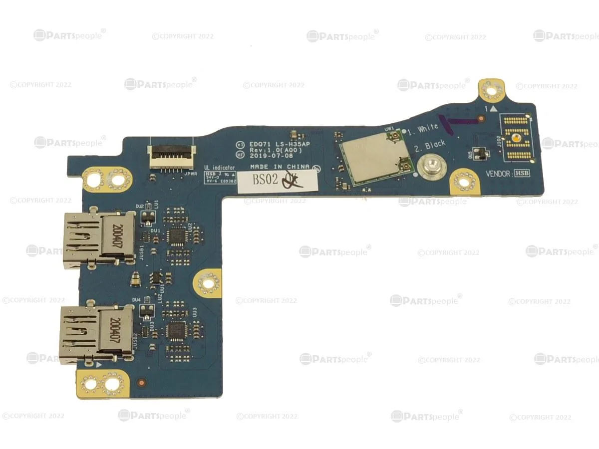 DELL DELL Alienware m17 R2 Right Side WLAN Card USB IO Board THCRT — product photo