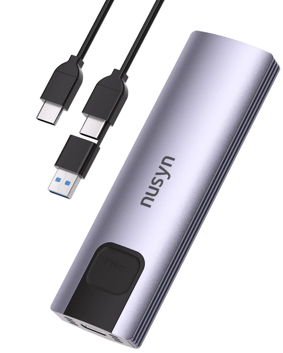 NUSYN NUSYN NSE20GRK 10Gbps M.2 NVMe SATA drive enclosure — product photo