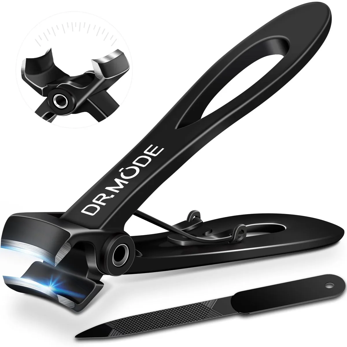  DRMODE Nail Clippers 16 mm Wide Jaw 2 Pack Stainless Steel Trimmer — product photo