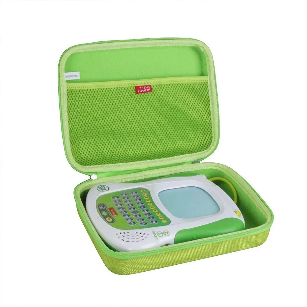 Green hard EVA case shaped for LeapFrog Scribble and Write tablet
