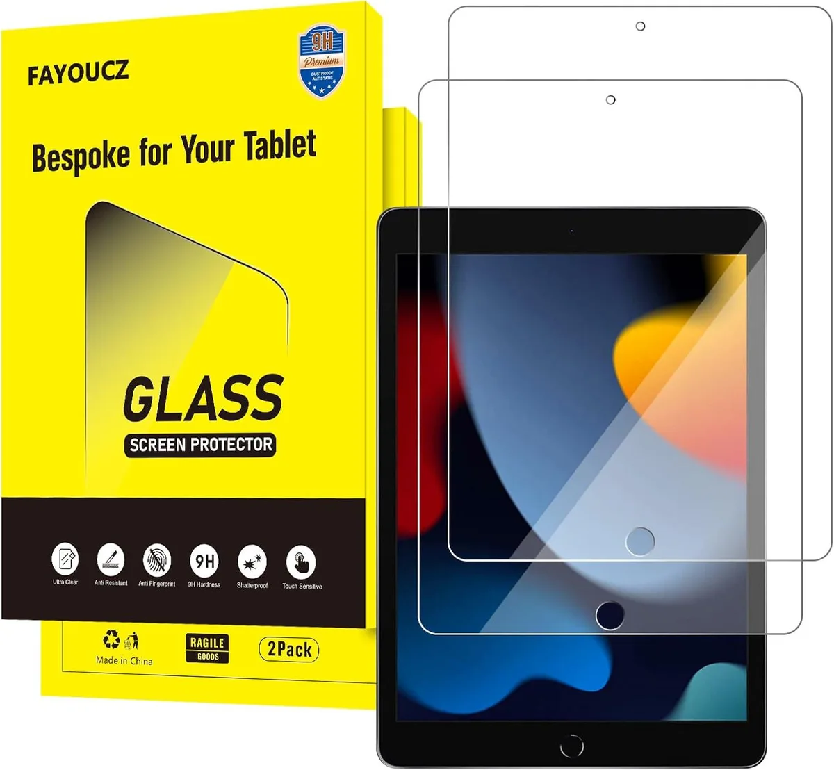 Leelbox Leelbox 2 Pack Tempered Glass Screen Protector iPad 10.2 2021 2020 2019 — product photo