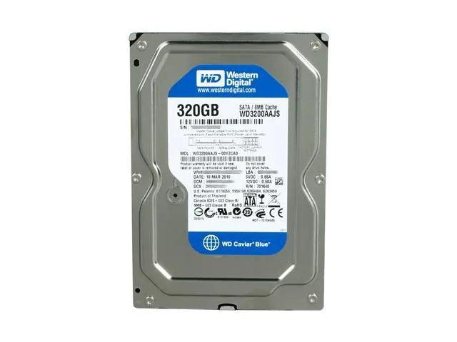Western Digital Western Digital WD3200AAJS 320GB 7200 RPM 8MB SATA 3.0Gb/s 3.5" internal hard drive — product photo