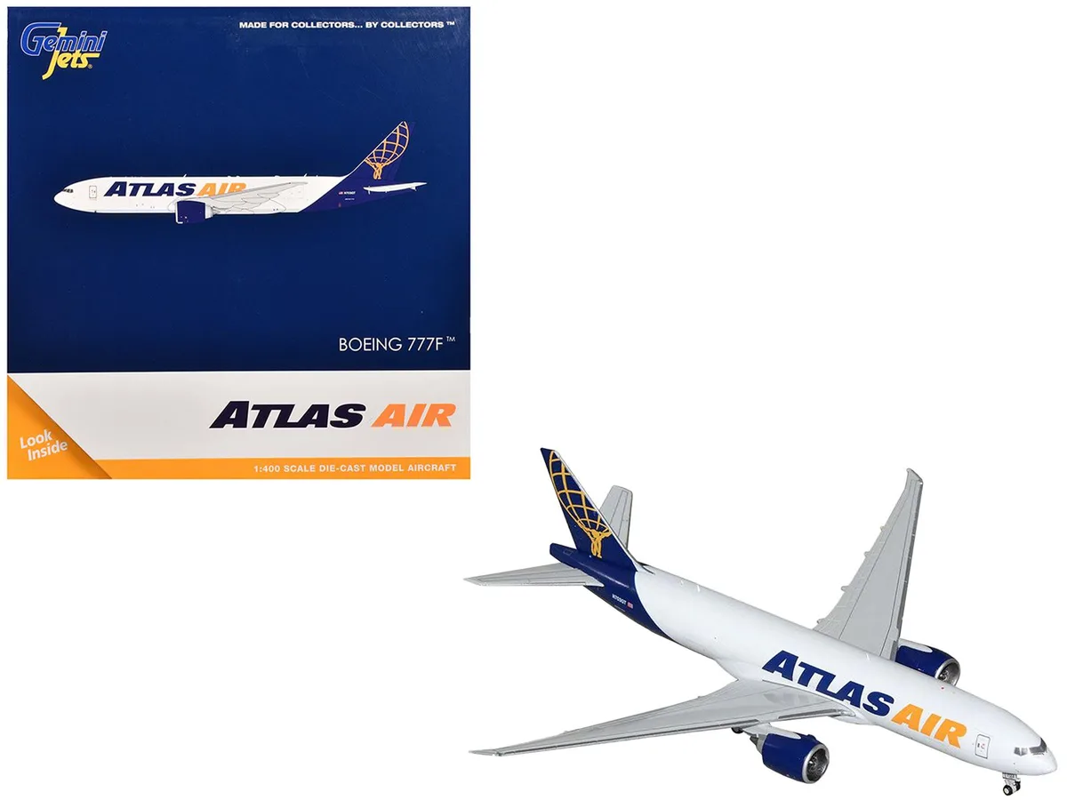 GeminiJets GeminiJets Boeing 777-200LR Atlas Air N703GT 1/400 Diecast Hobby Collectible — product photo