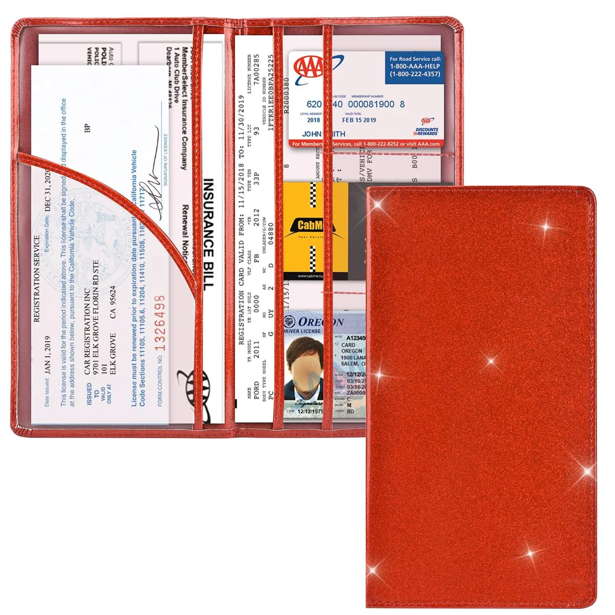  Viator Gear Car Document Wallet Bling Red 24 × 13 cm — product photo