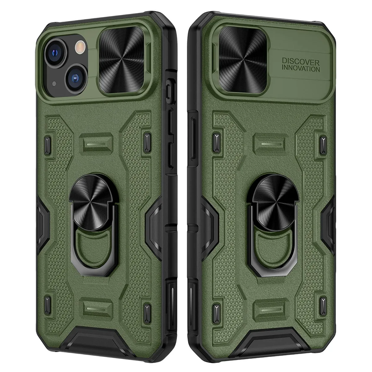  VEGO iPhone 13/14 6.1" Case Green Slide Cover Kickstand Magnetic 360° — product photo