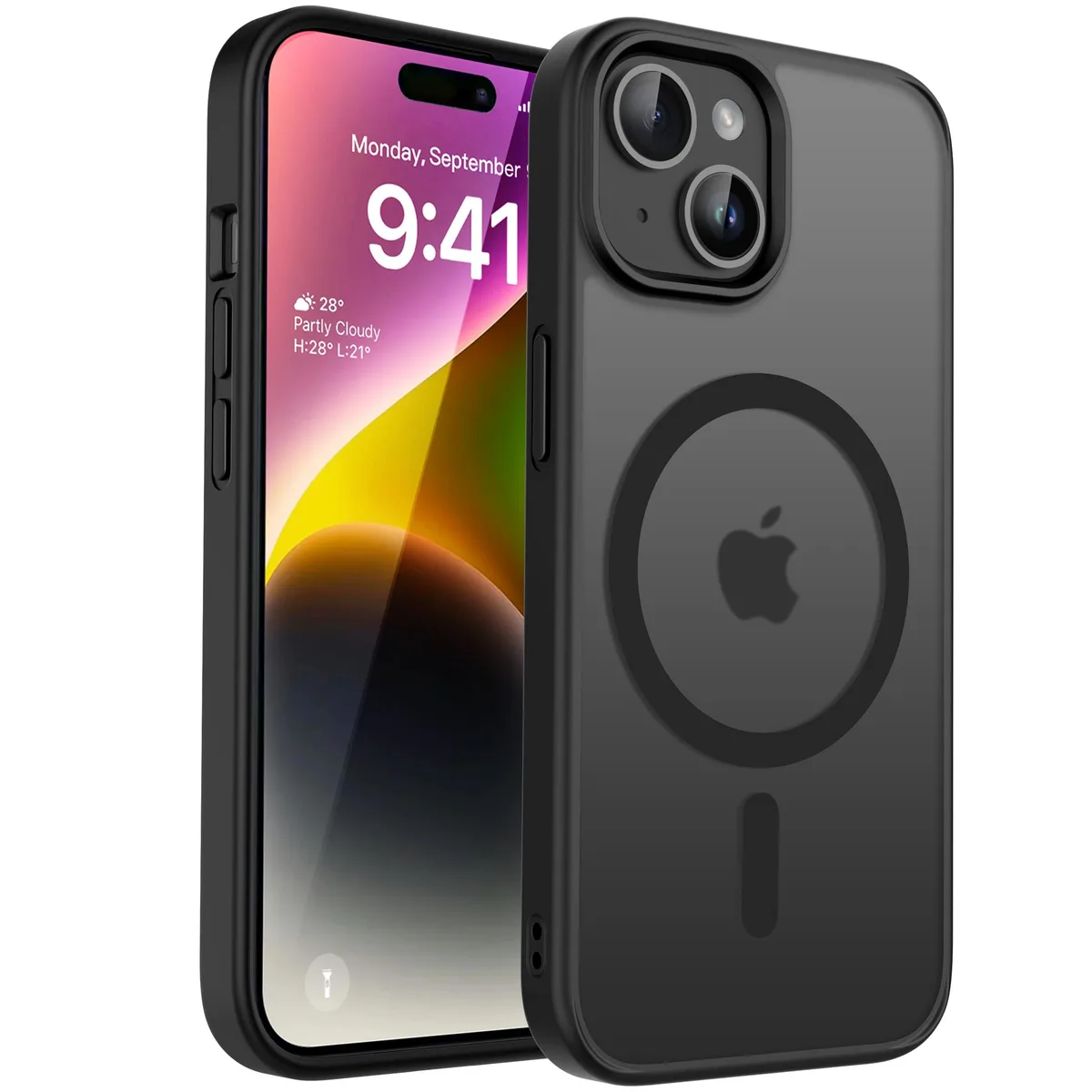  CACOE 03PGIP1314 Magnetic Case iPhone 13 14 6.1 Matte Black — product photo