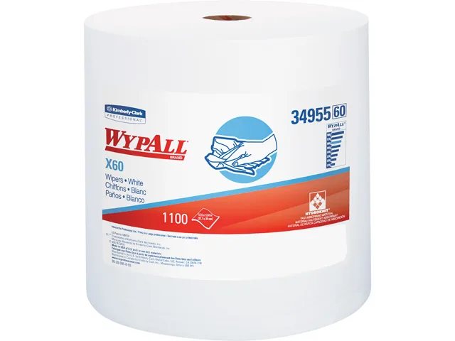 WypAll WypAll X60 34955 EA cleaning roll 1100 sheets 12.5 x 13.4 in — product photo