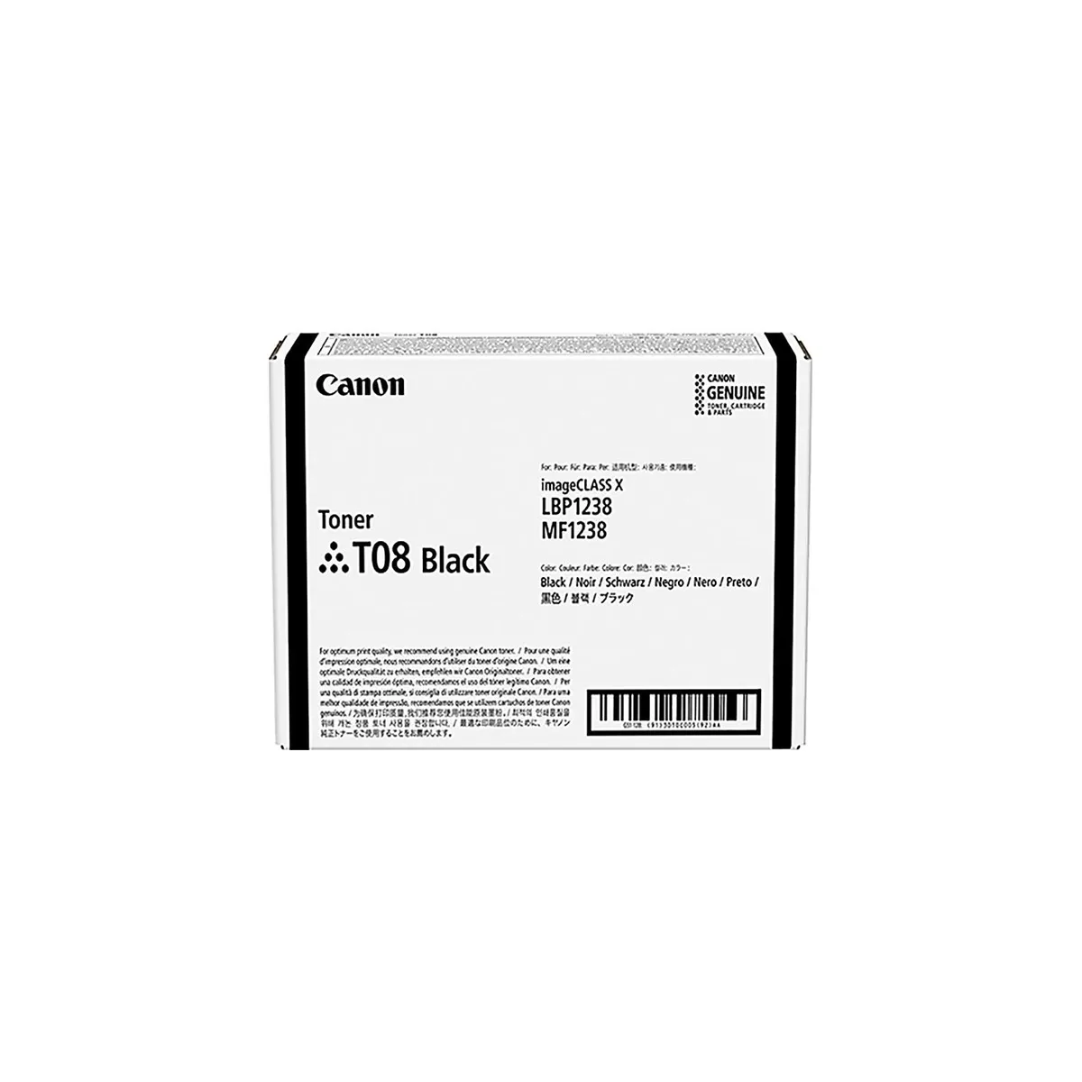 Canon Canon T08 Black Toner Cartridge 3010C005AA 11000 pages — product photo