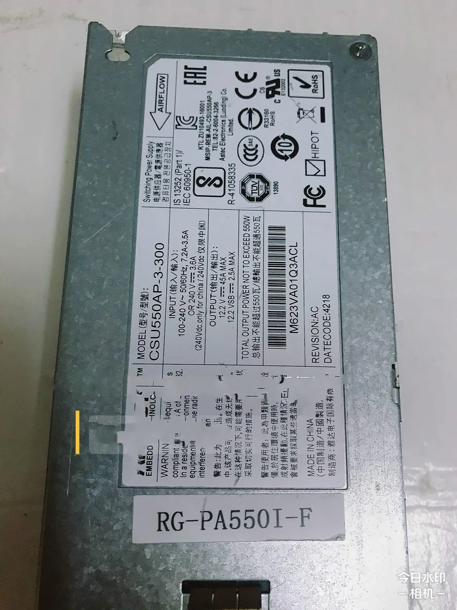 godream godream ARTESYN CSU550AP-3-300 550W server power supply — product photo
