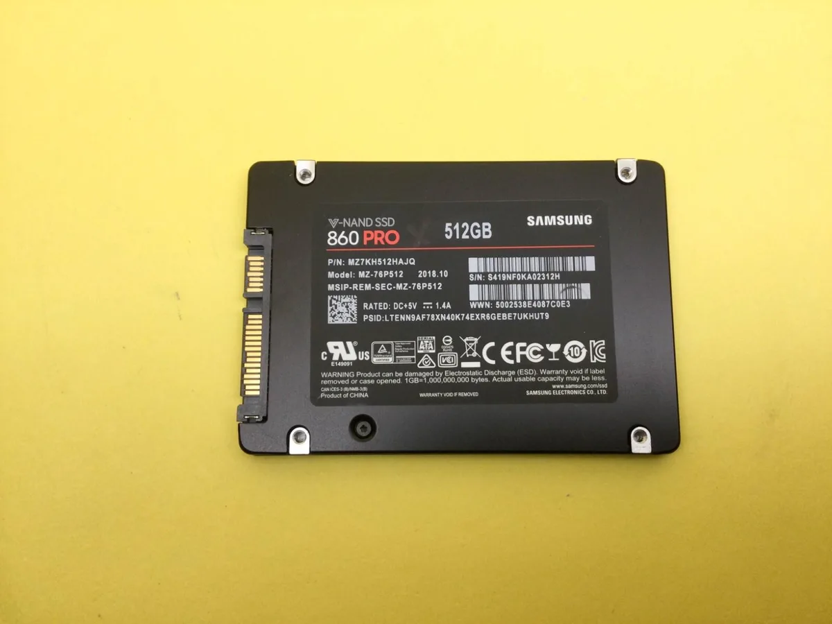 SAMSUNG SAMSUNG MZ-76P512 860 PRO 512GB 2.5 SATA internal SSD — product photo
