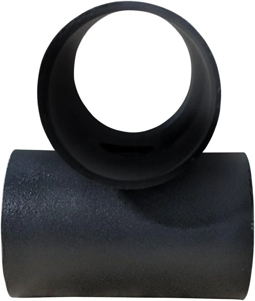 Pair of black metal landmine pivot sleeves for pin and pipe safeties
