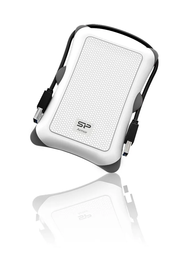 Silicon Power Silicon Power Armor A30 2.5" SATA USB 3.0 Drive Enclosure White SP000HSPHDA30S3W — product photo