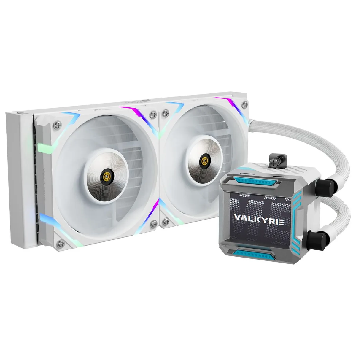 Valkyrie Valkyrie Syn 240 White LCD liquid cooler — product photo
