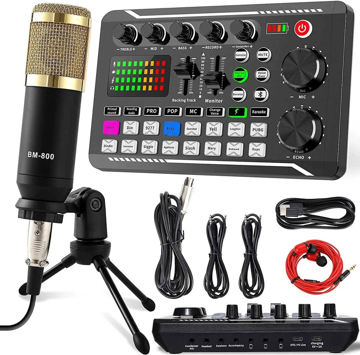  SINWE F998 Podcast Equipment Bundle Audio Mixer — product photo