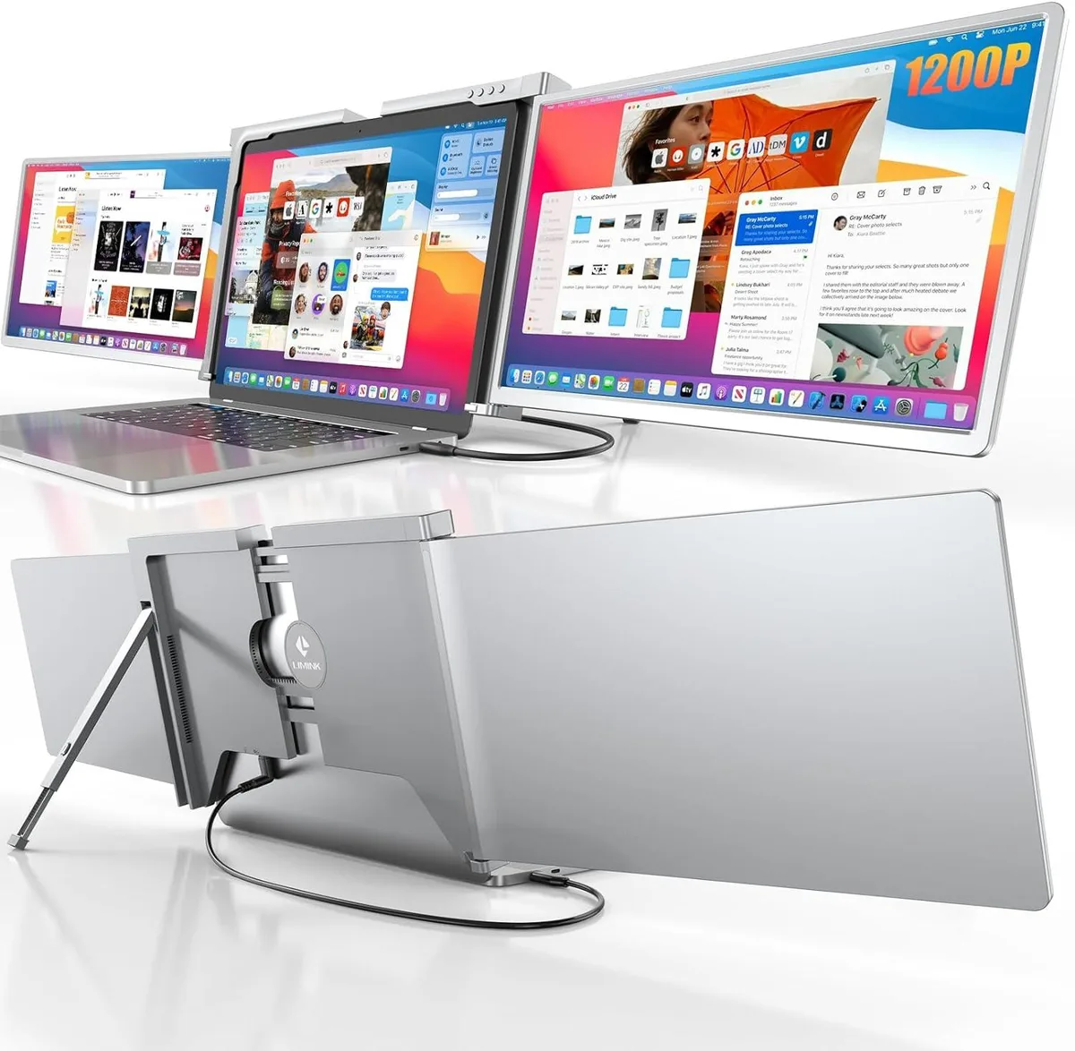 BFKK BFKK S500 14.1" 1200P Triple Portable Monitor — product photo