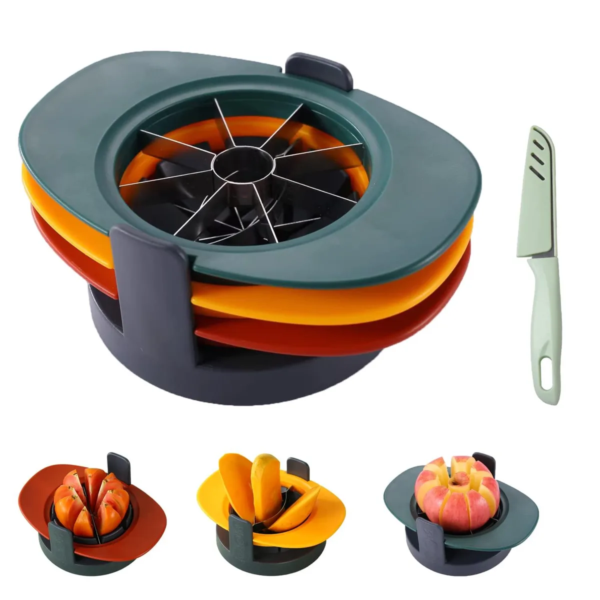  Telawah 4-in-1 Fruit Slicer with Peeler and Brush — product photo