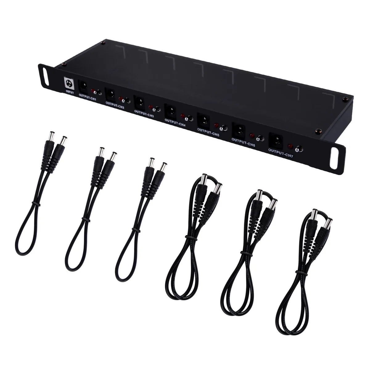 52Pi 52Pi 52Pi 7-CH DC PDU 0.5U 10 Inch — product photo