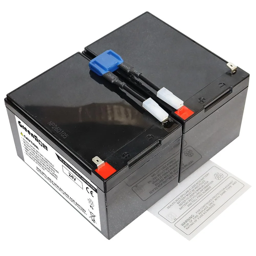 GreenTechLLC GreenTechLLC RB12120X2B 24V 12AH x2 SLA battery — product photo