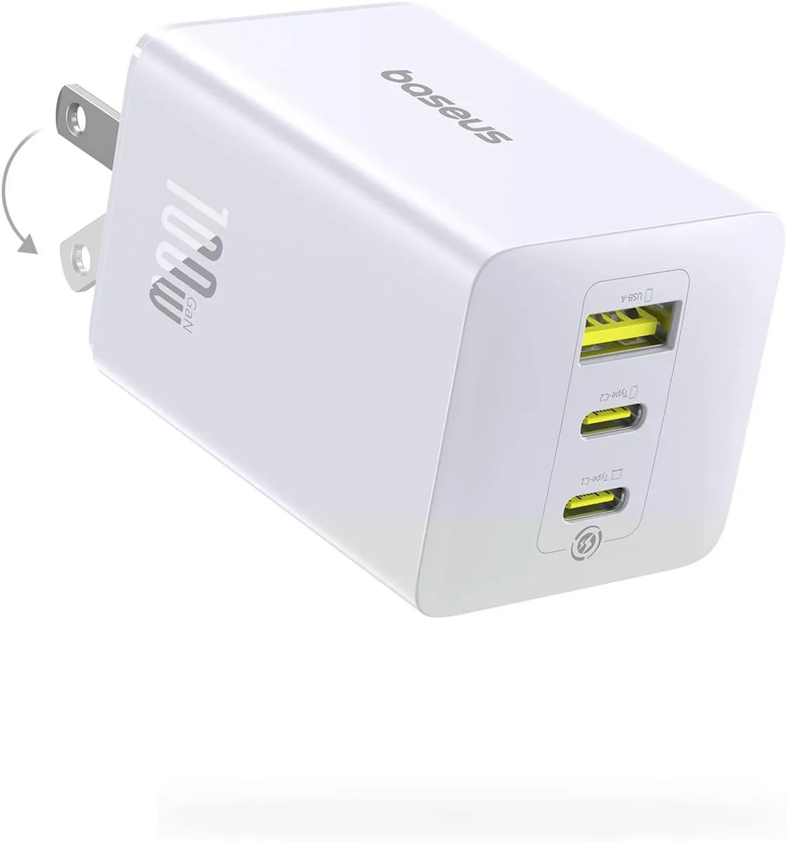 FORIDA FORIDA 100W 3-Port USB-C Charger White — product photo