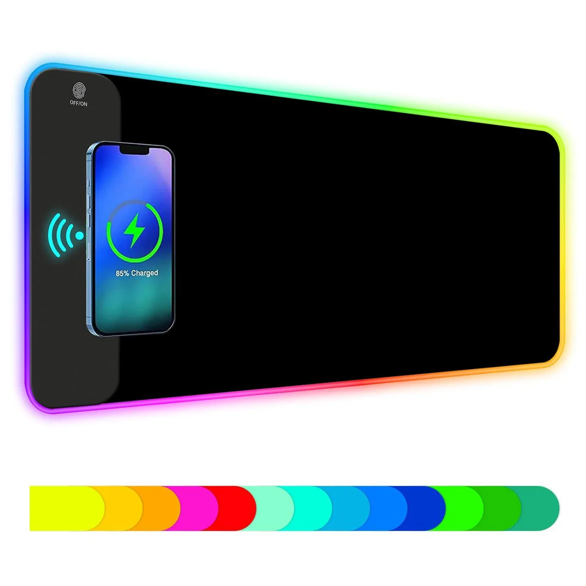  ToLuLu RGB Wireless Charging Mouse Pad 800x300x4mm Black — product photo