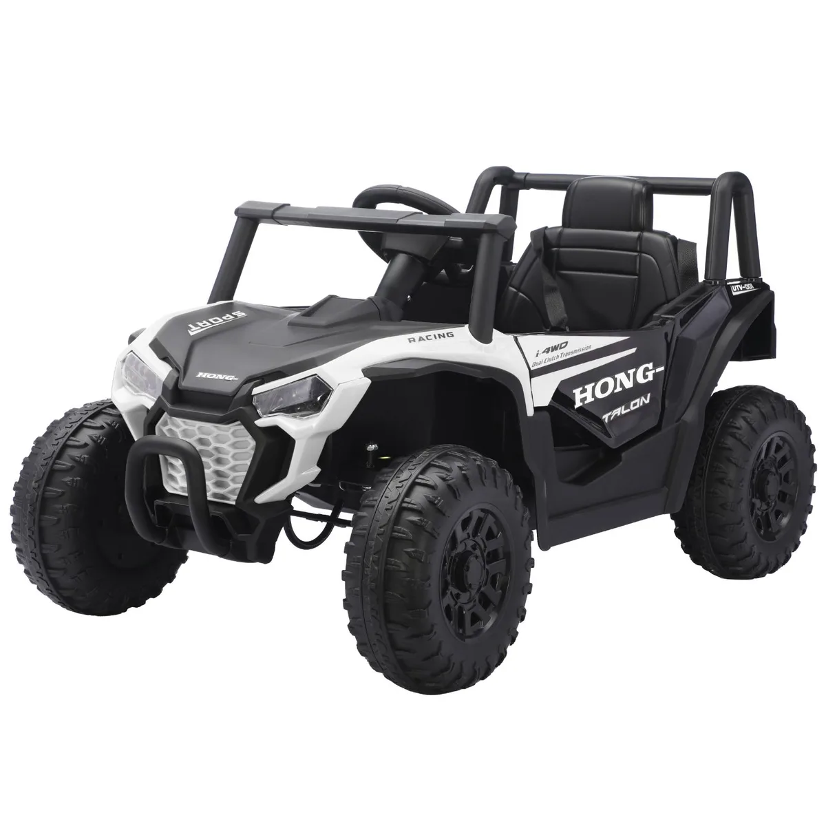 TCARAIWEN TCARAIWEN 12V Kids Ride-on UTV Vehicle White — product photo