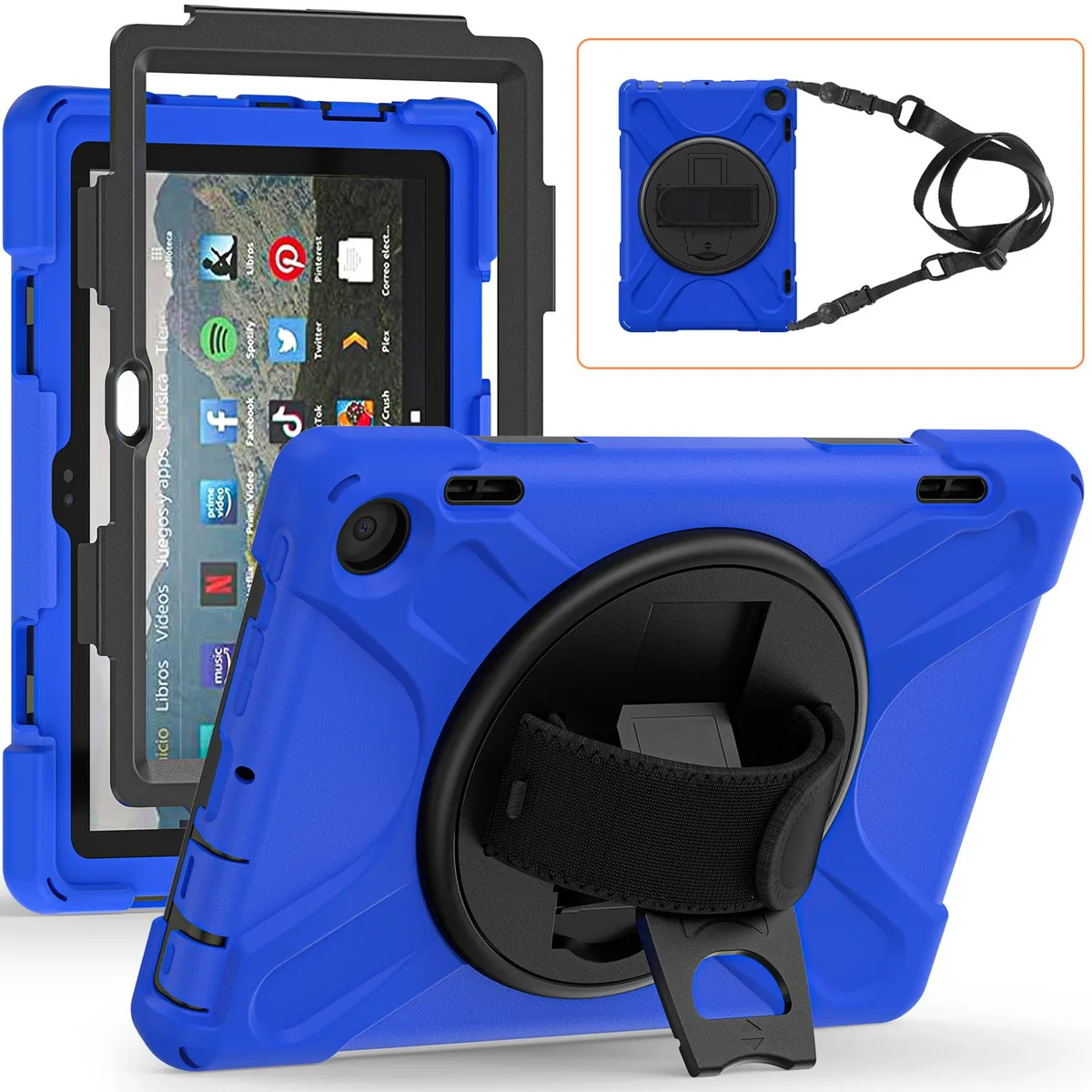 Werleo Werleo Blue laptop case 360° kickstand 8.0 inch 2022 — product photo