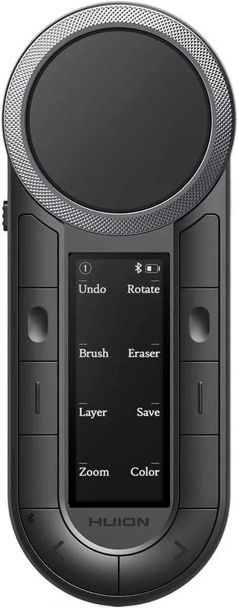 HUION HUION Keydial Remote K40 Bluetooth 5.0 macro keypad dual dials 60 keys OLED — product photo