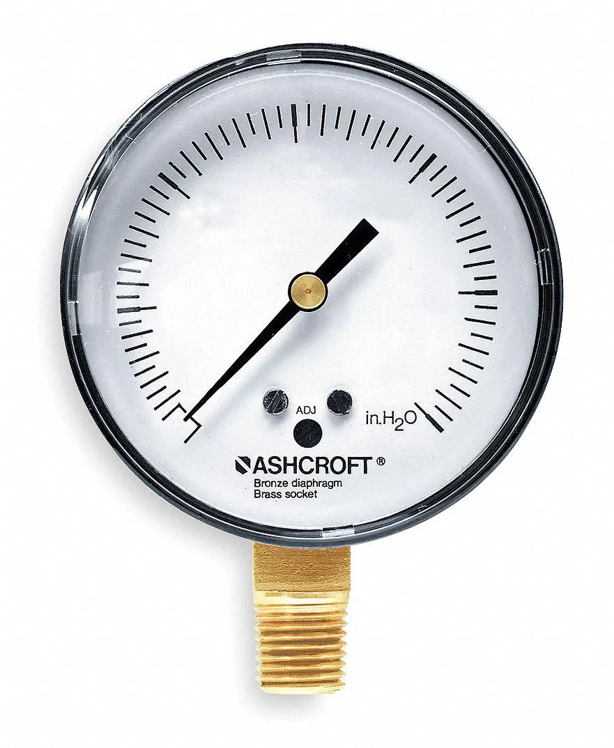 Ashcroft Ashcroft 25 1490A 02L 15" H2O Pressure Gauge measurement tool — product photo