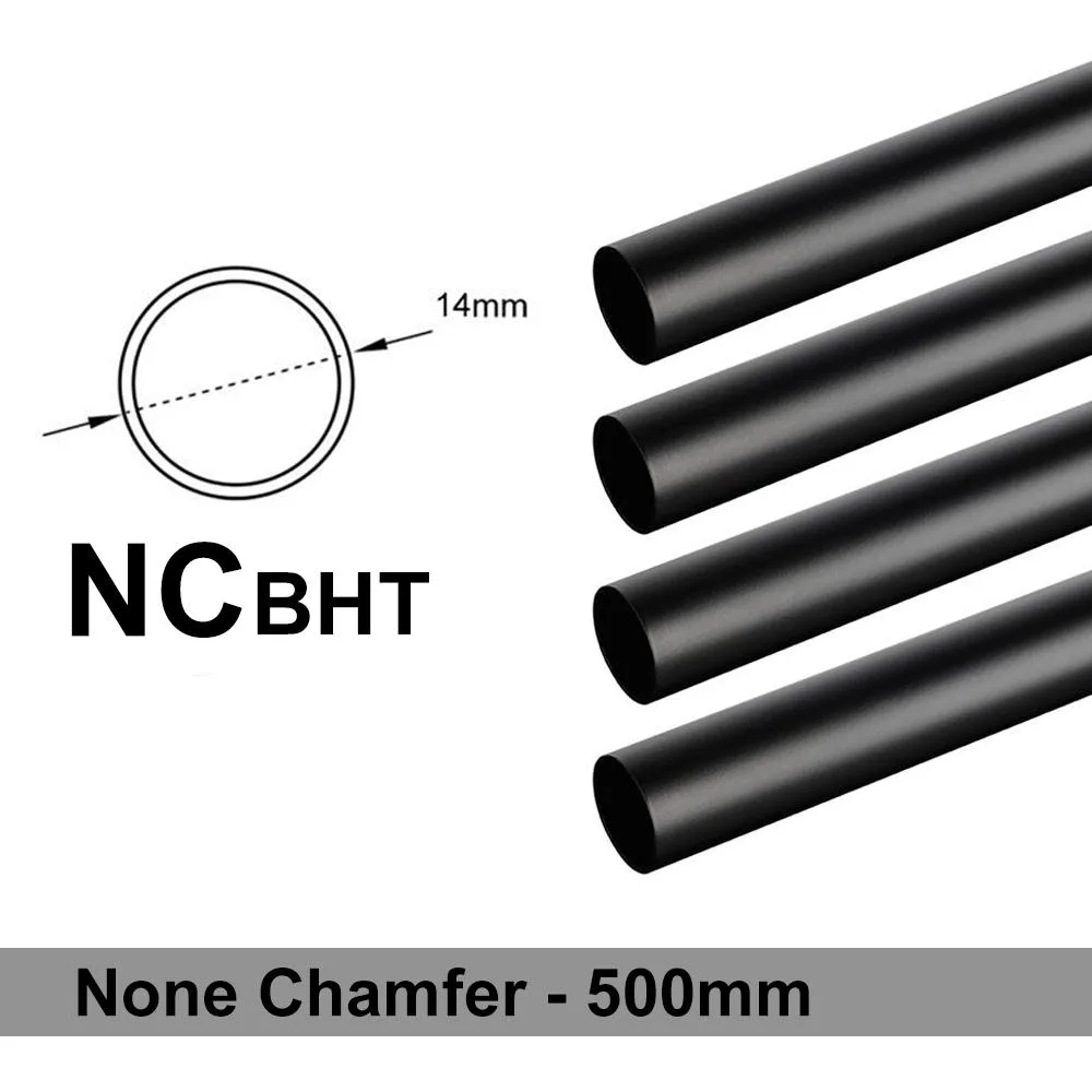 Bitspower Bitspower OD14mm Chamfer Brass Hard Tubing Carbon Black 500mm 4-pack — product photo
