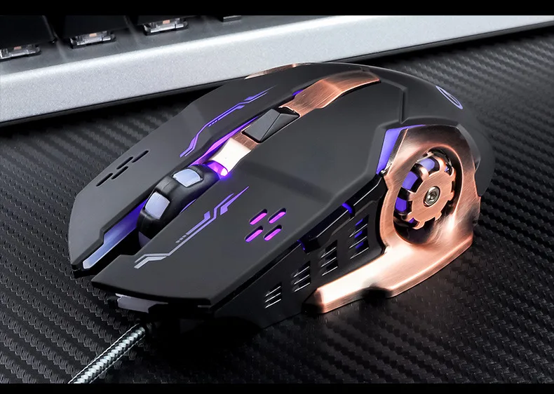 Corn Electronics Corn Electronics 3200DPI Stainless Steel Gaming Mouse — product photo