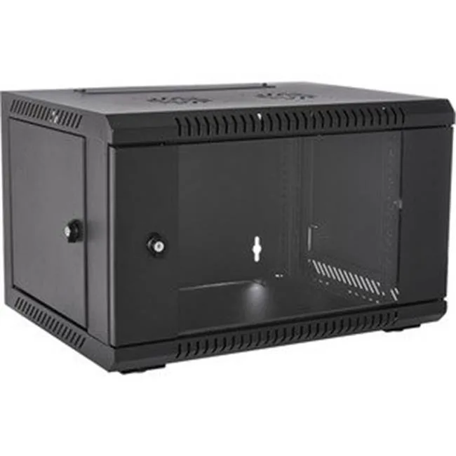 V7 V7 RMWC6UG-1N 6U Wall-Mount Server Rack Glass Door — product photo