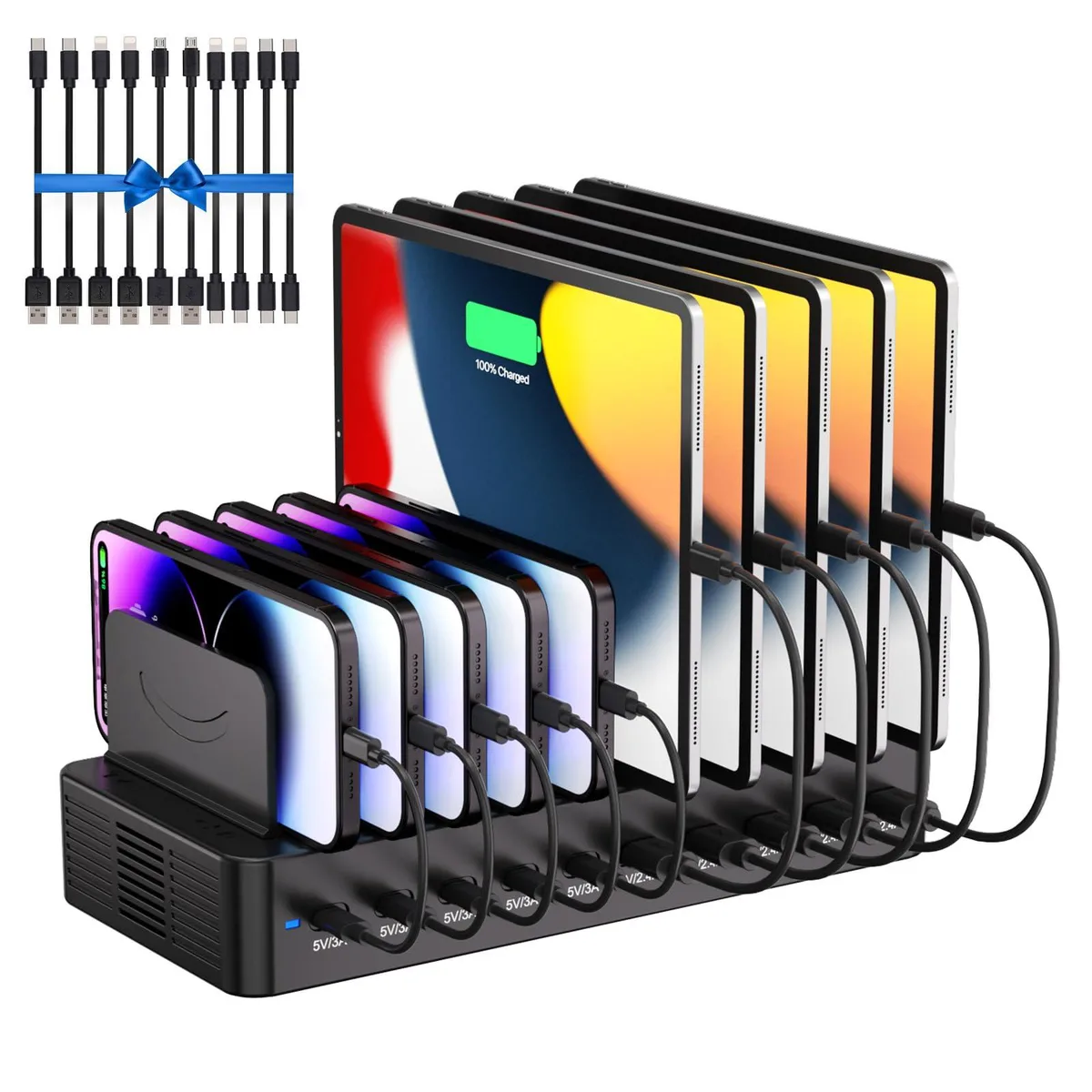  Belkin SJTC-10P 10-Port 100W USB Charging Station Black — product photo