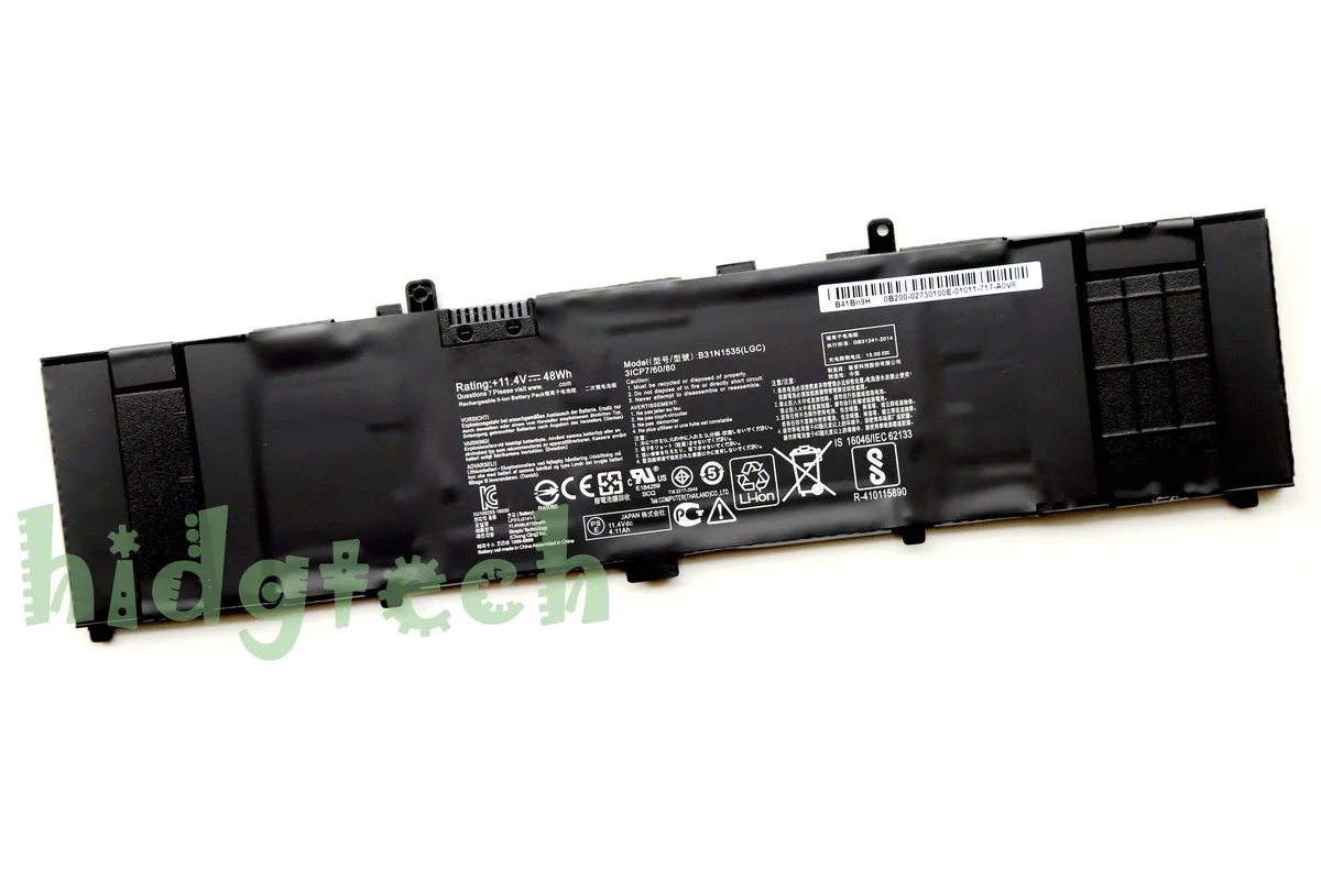 Beisite Beisite B31N1535 3ICP7/60/81 48Wh 11.4V laptop battery — product photo