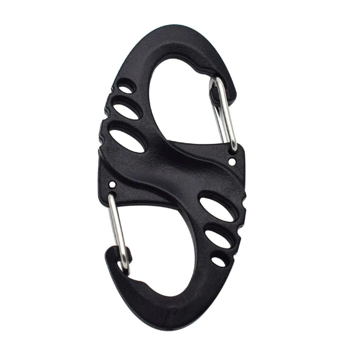  KEEJEA 12 Pack S-Shaped 8-Shaped Snap Keychain Hook Clip keyholder — product photo