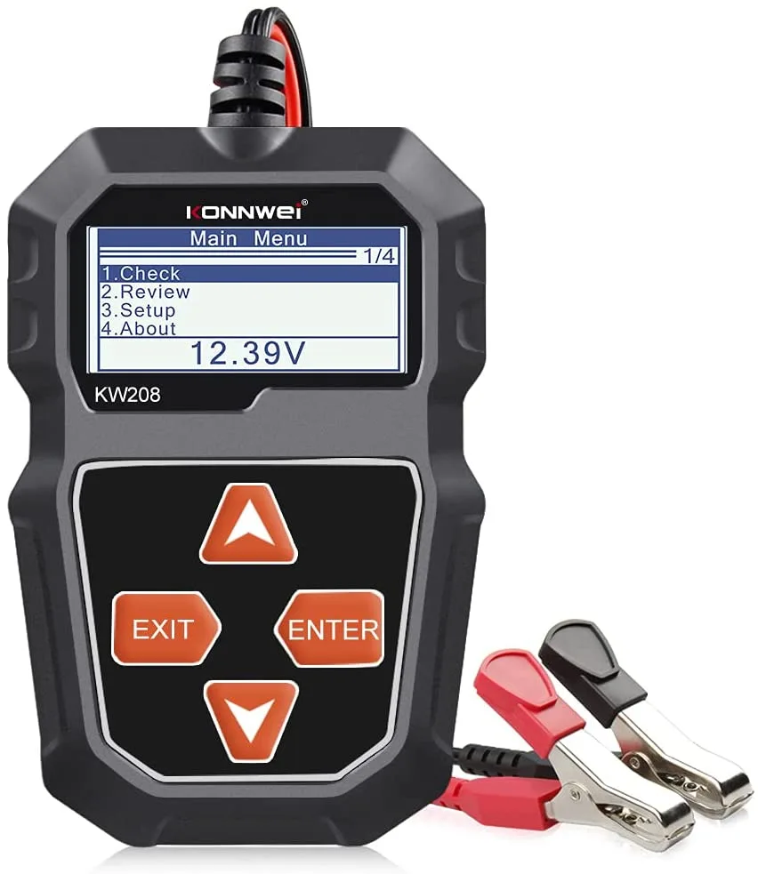 LUOM LUOM KW208 12V 100-2000 CCA Battery Tester electronic — product photo