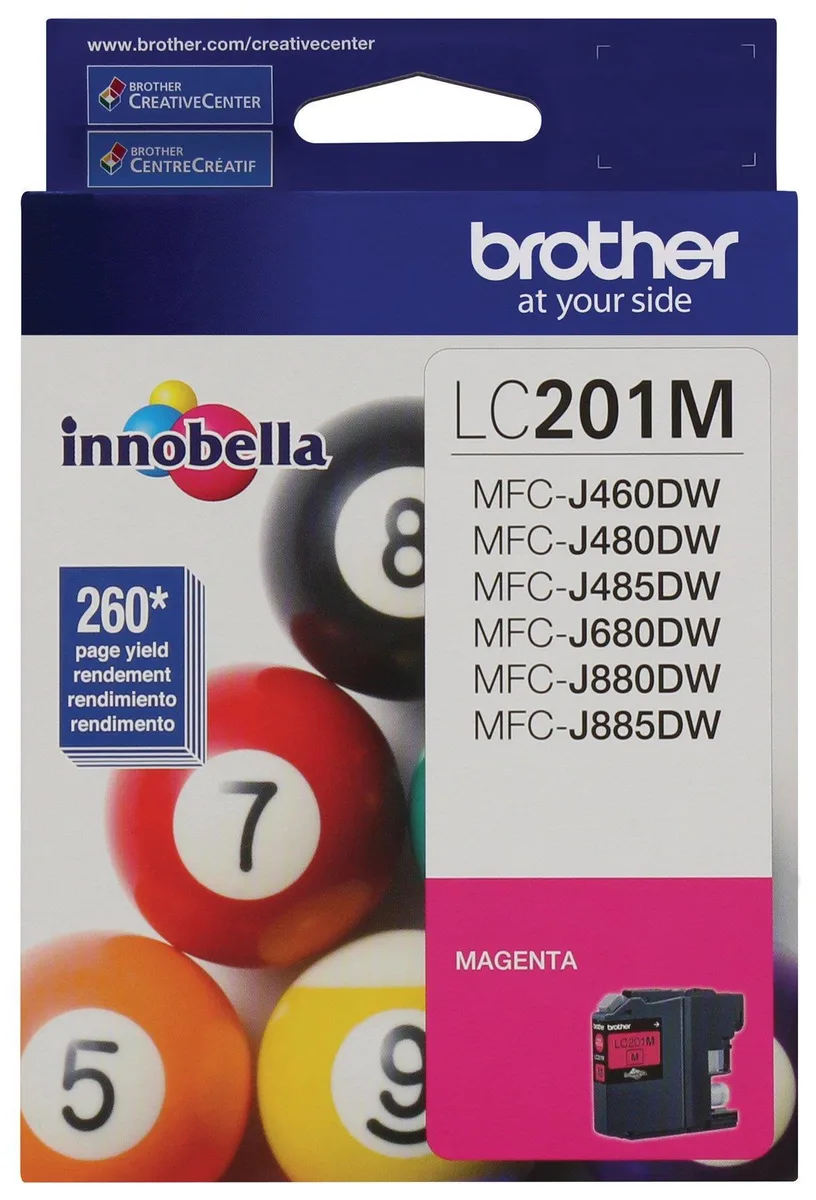 Brother Brother LC201M Magenta Ink Cartridge 260 Yield — product photo