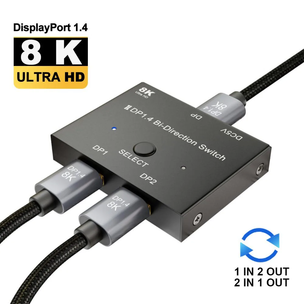 LUOM LUOM TJ-A106 DP 1.4 Bi-Directional Video Switch 8K 30Hz 4K 120Hz — product photo