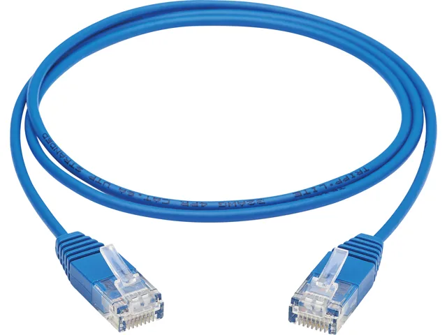 Tripp Lite Tripp Lite N261-UR03-BL 3 ft Cat6a 10G Ultra-Slim UTP network ethernet cable Blue — product photo