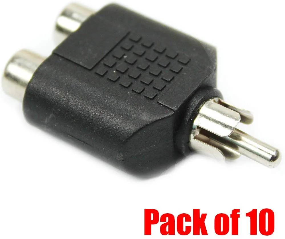 iMBAPrice iMBAPrice RCA Female to Male Splitter Adapter 10 Pack — product photo