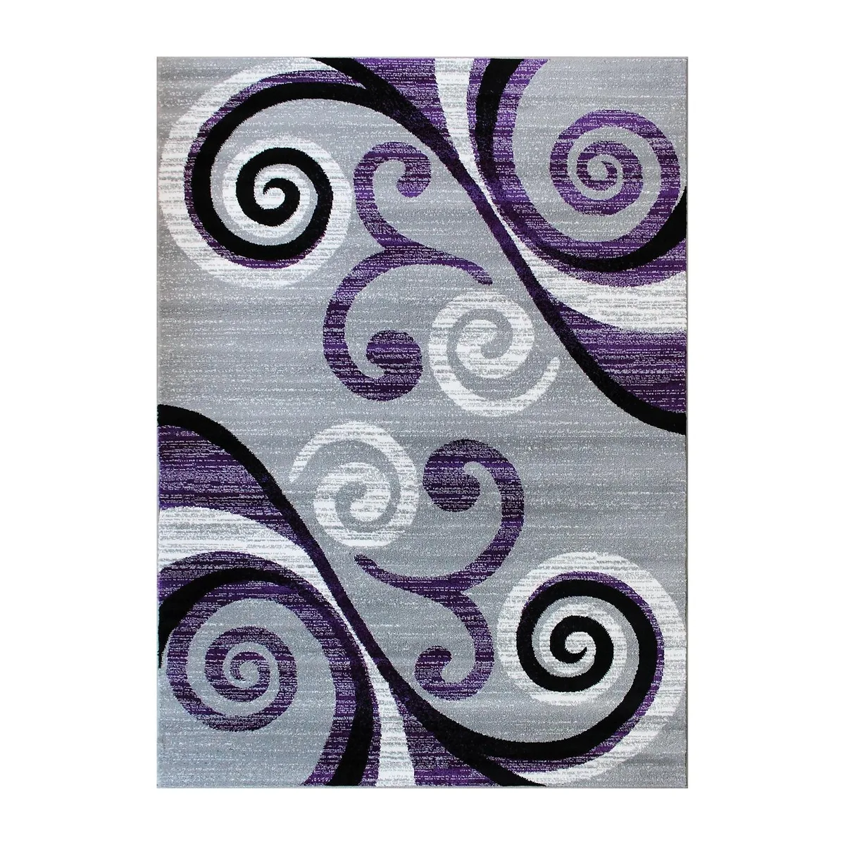 Charcoal indoor mat with ribbed surface and vinyl backing